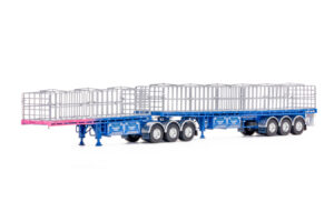 1:50 Scale Freighter Flat Top B-Double Trailers - Ross Transport