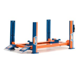 1:18 Scale Workshop 4 Post Car Hoist - Gulf Oil