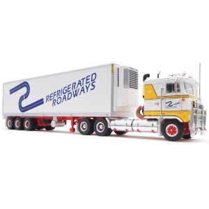 1:64 Scale Kenworth with Refrigerated Semi Trailer - Refrigerated Roadways
