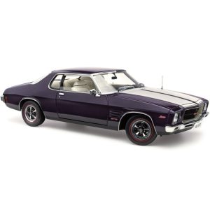 1:18 Scale Holden HQ GTS Monaro Coupe - Amethyst Metallic with White Stripes