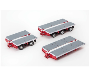 1:50 Drake 7x8 Steerable Trailer Extension Clip Set - White and Red