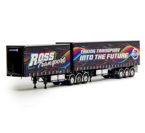 1:50 Scale Freighter T-Liner B-Double Trailers - Ross Transport