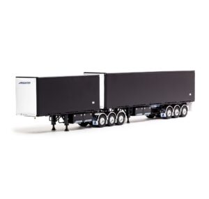 1:50 Scale Freighter Eziliner B-Double Trailers - Black
