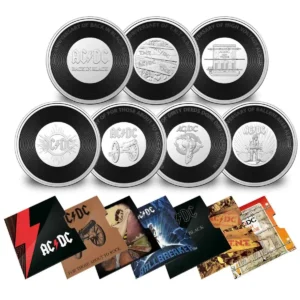 2020-21 AC/DC 7 Piece 20c Coin Collection Box Set