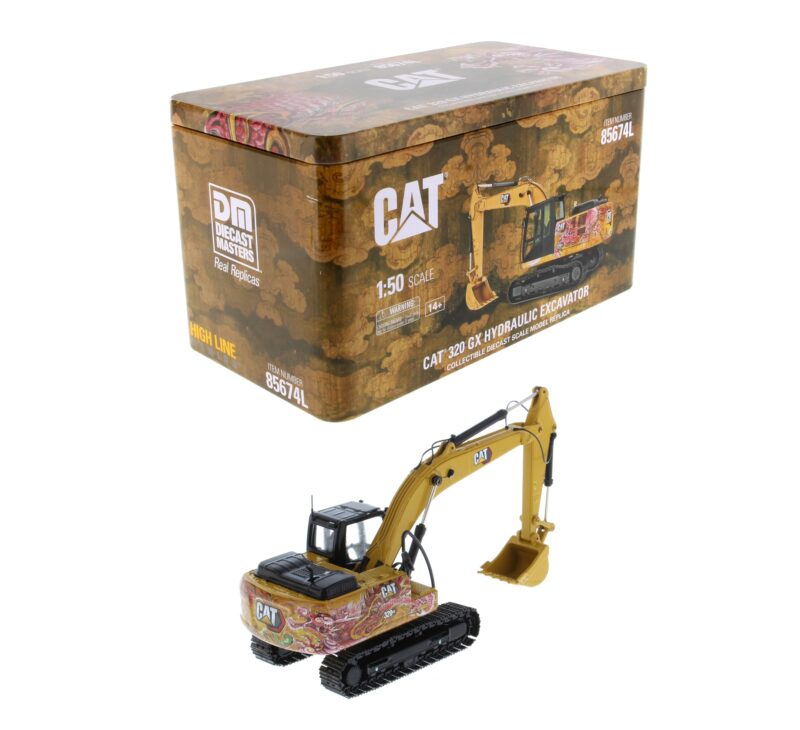 1:50 Scale Caterpillar 320 GX Dragon Excavator - Image 3