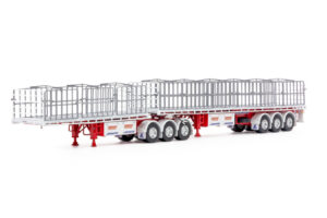 1:50 Scale Freighter Flat Top B-Double Trailers - Dawson Haulage