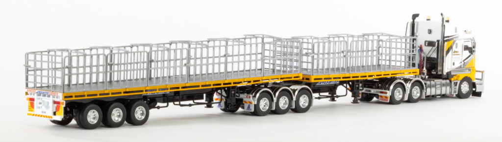Miniature Drake / WSI Kenworth K200 2.3 Tracteur 6x4 Big Hill Cranes 1/50 (Z01447)