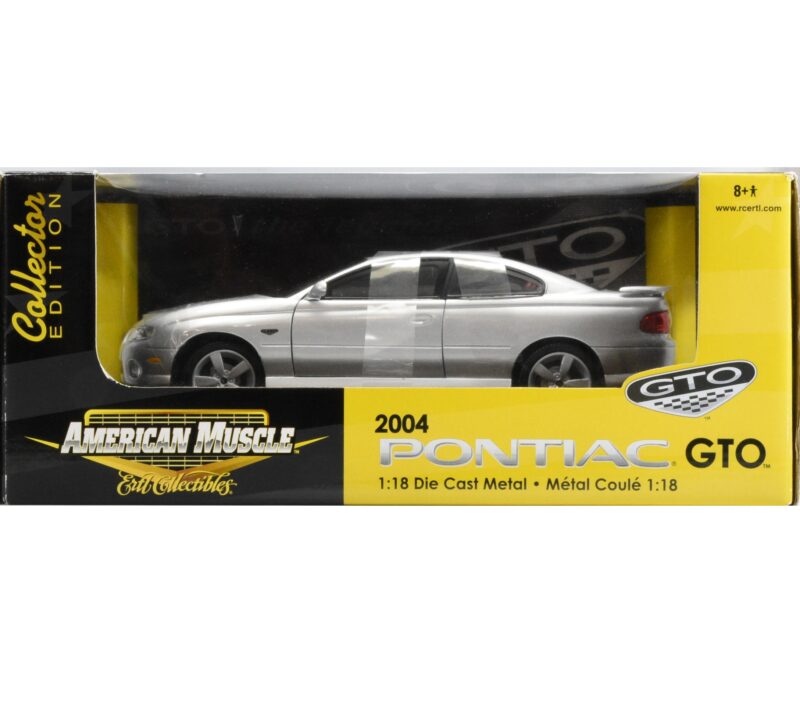 Ertl 1:18 Scale 2004 Pontiac GTO Coupe Silver33727