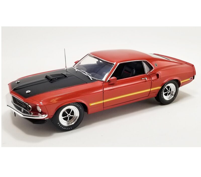 1:18 Scale 1969 Ford Mustang Mach 1 428 Cobra Jet - Indian Fire
