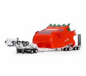 1:50 Scale Drake 4x8 Drop Deck Trailer with Dolly and Bucket Load - S&S Heavy Haulage