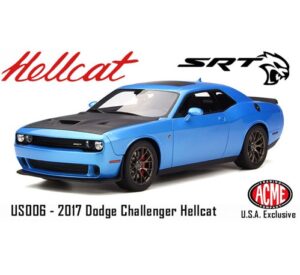 1:18 Scale 2017 Dodge Challenger SRT Hellcat - Blue