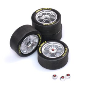 1:18 Scale Wheels and Tyres - V8 Supercar Hard Compound Race Wheels Set