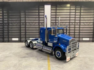 iconic replicas 1:50 Scale Kenworth W900 SAR Lowline Sleeper Truck Blue with Spiders