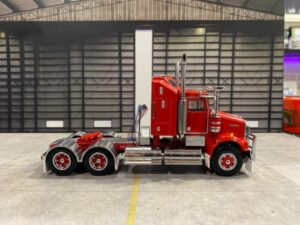 1:50 Scale Kenworth W900 SAR Truck Red with Spider Wheels