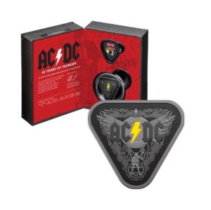 2018 AC/DC 45 Years of Thunder $5 Silver Nickel Plated Triangular Coin