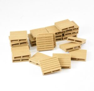 1:50 Scale Wooden Pallets - Large Style - Qty 24