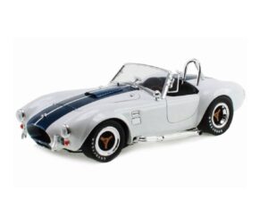 1:18 Scale 1965 Shelby Cobra 427 S/C - White with Blue Stripes