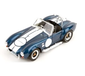 1:18 Scale 1965 Shelby Cobra 427 S/C - Blue with White Stripes