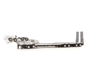 1:50 Scale Drake 4x8 Swingwing Drop Deck Trailer with Dolly - White and Black