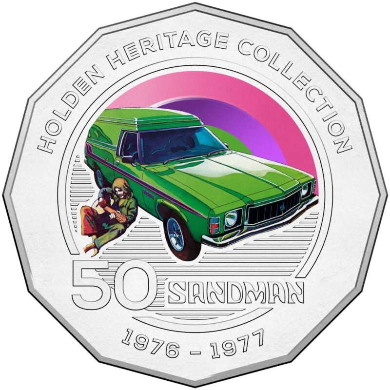 2016 Holden HX Sandman Panel Van 50c Stamp and Coin Cover PNC - Image 3
