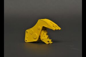 1:50 Scale Demolition Crusher Attachment 30-45 ton - Yellow