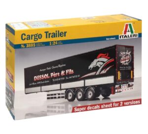 1:24 Scale Dry Goods Freight Trailer Plastic Model Kit