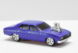 Ford Twin Carby XC Falcon - 1:64 Scale Red Bellies by Oz Wheels