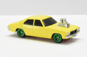 Holden Twin Carby HQ Sedan- 1:64 Scale Red Bellies by Oz Wheels