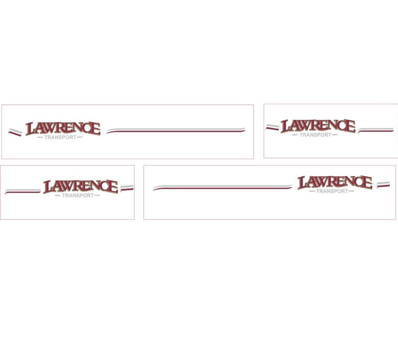 1:50 Scale Jays Custom B-Double Trailer Decals - Lawrence Transport