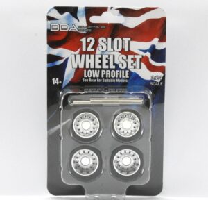 dda collectibles series 1:24 Scale Wheel and Tyre Set 12 Slot Low Profile dda010