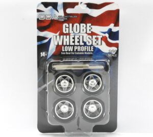 dda collectibles series 1:24 Scale Wheel and Tyre Set Globe Low Profile dda011