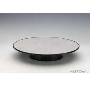 Rotary Display Stand Dual Speed - Large Silver Felt Top