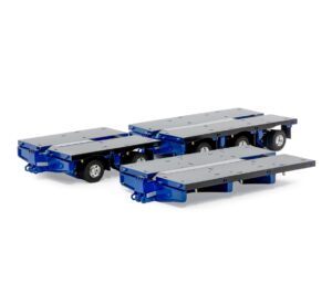 1:50 Scale Drake 7x8 Steerable Trailer Extension Clip Set - Blue and Grey