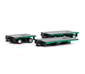 1:50 Scale Drake 7x8 Steerable Trailer Extension Clip Set - Green Metallic