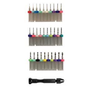 Micro Drill Bit Set - Tungsten 31 Piece - 0.3mm-3.0mm