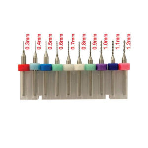 Micro Drill Bit Set 1 - Tungsten 10 Piece - 0.3mm-1.2mm