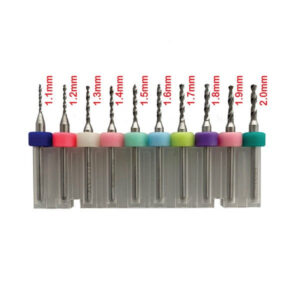 Micro Drill Bit Set 2 - Tungsten 10 Piece - 1.1mm-2.0mm