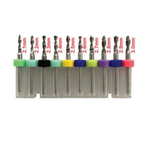 Micro Drill Bit Set 3 - Tungsten 10 Piece - 2.1mm-3.0mm