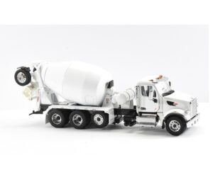 1:50 Scale Peterbilt 567 Concrete Mixer Truck - White
