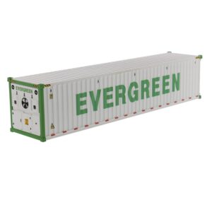 1:50 Scale Refrigerated 40Ft Shipping Container - Evergreen