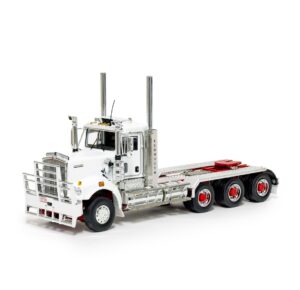 1:50 Scale Kenworth C509 Tri-Drive Day Cab - White with Red Chassis
