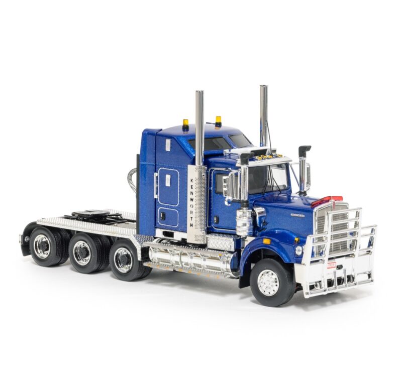 1:50 Scale Kenworth C509 Tri-Drive Truck - Blue Metallic - Image 3