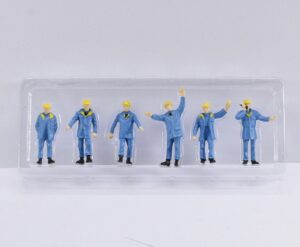 1:50 Scale Construction Worker Figurines - Set of 6