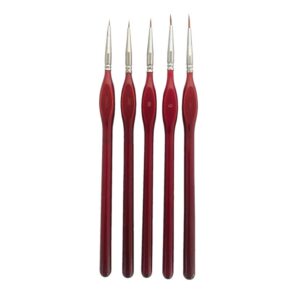 Paint Brush Set - 5 Piece - Sizes: 5/0-3/0-2/0-0-1