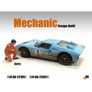 1:24 Scale Mechanic Series Figurine - Jerry in Orange