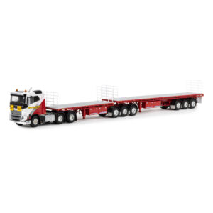 1:50 Scale Volvo FH4 Truck and Trailer Combo - Borger Cranes