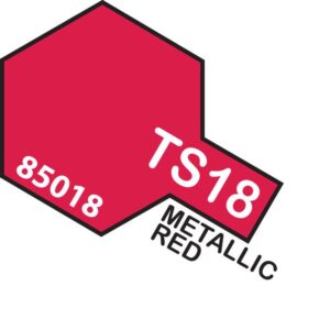 TAMIYA TS Spray Color Paints TS-18 Metallic Red 100ml Can