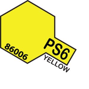 TAMIYA PS Spray Color Paints PS-6 Yellow 100ml Can