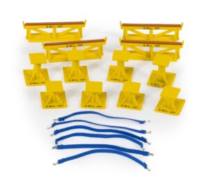 1:50 Scale Machinery Stands and Straps - Borger Cranes