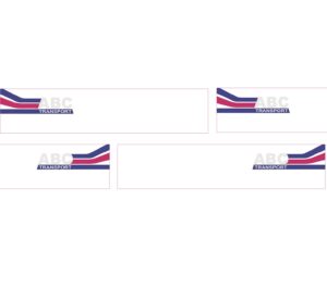 1:50 Scale Jays Custom B-Double Trailer Decals - ABC Transport